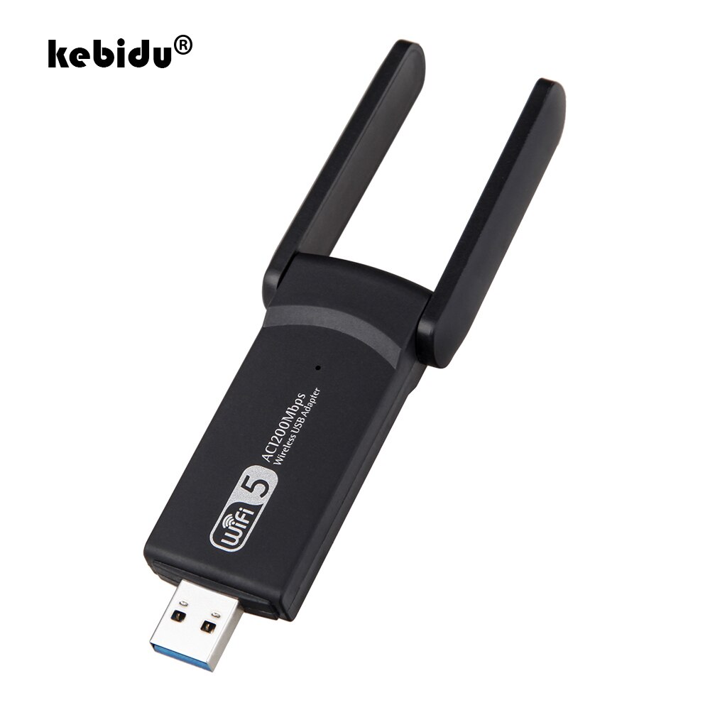 Kebidu Scheda di Rete Wireless 5Ghz 2.4Ghz 802.11ac Antenna Dongle Adattatore Usb 1200Mbps RTL8812 Router Mobile Portatile per del Computer Portatile