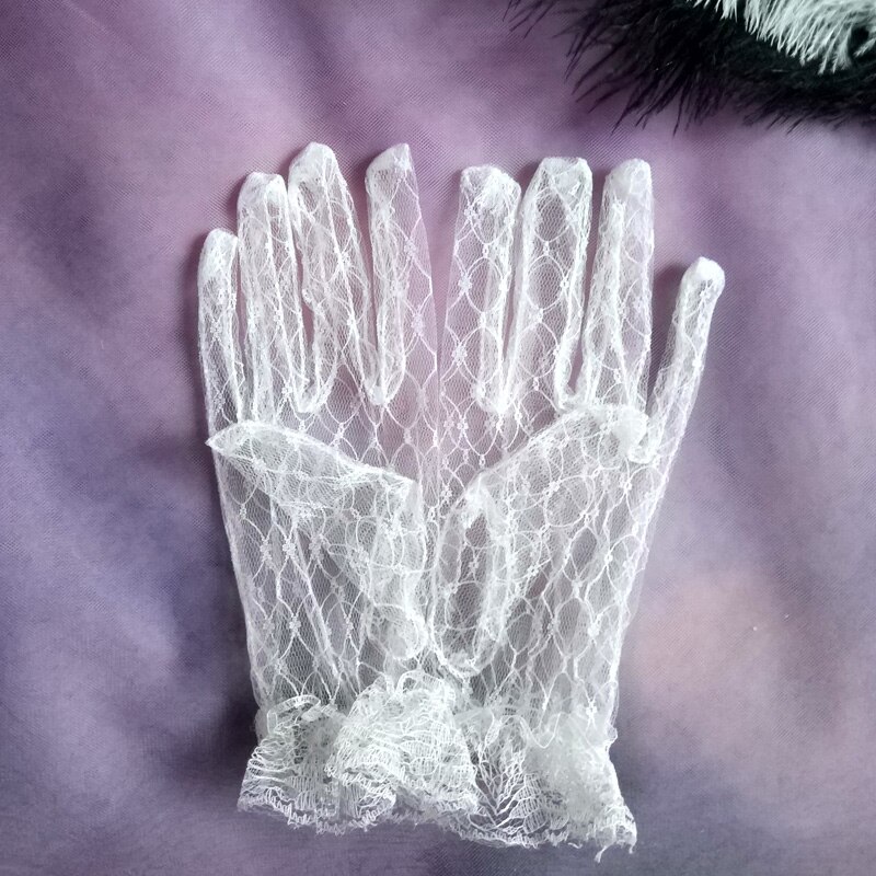 Pamela Mann Opera kanten handschoenen in zwart