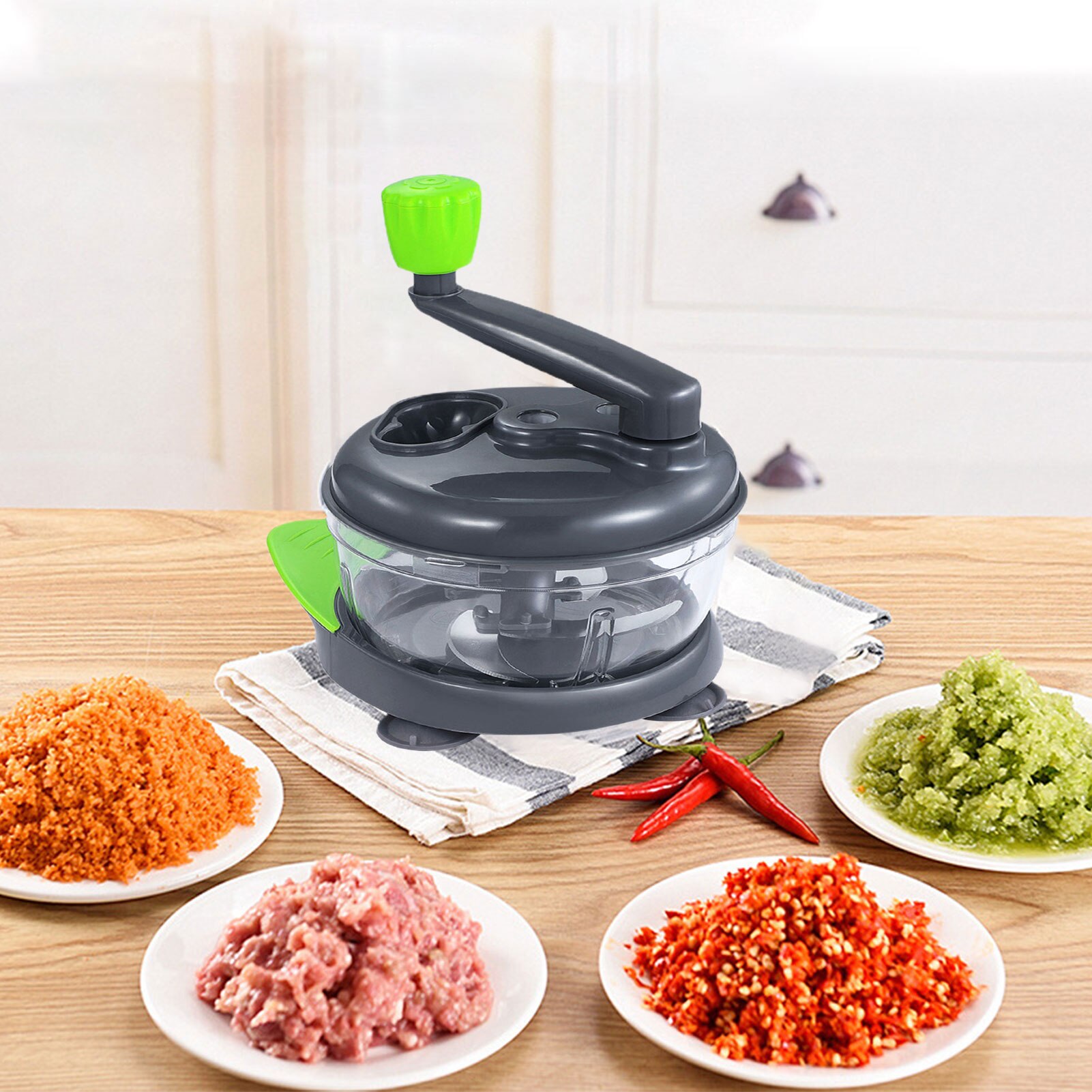 Manual vegetable mixer chopper kitchen accessories manual food chopper mixer vegetable food dicing machine meat grinder