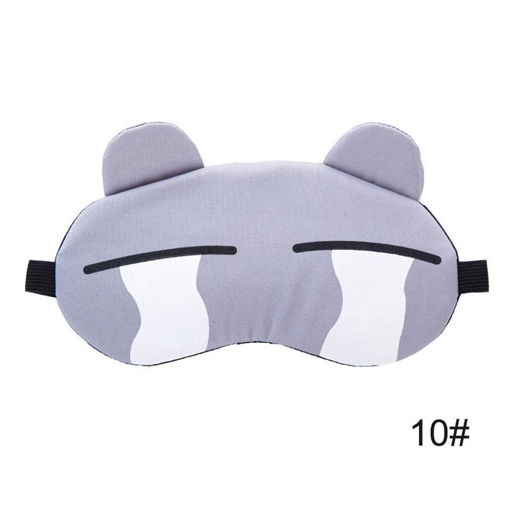 1pc Cute Cartoon Expression Eye Mask Soft Funny Sleeping Mask Cover Travel Relax Eye Band Eyepatch Aid Kids Protective Blindfold: 10
