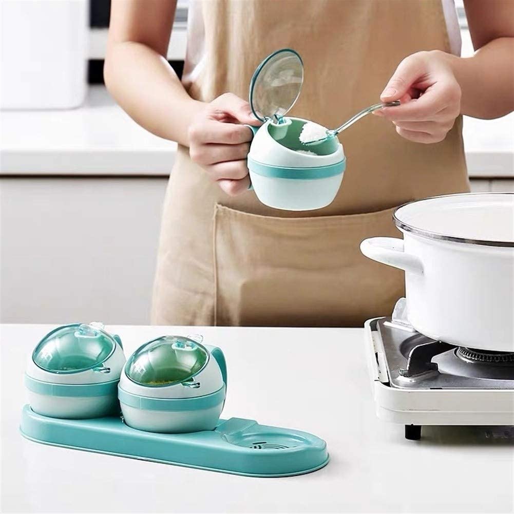 Nordic Kruiden Doos Keuken Zout Suiker Opslag Dozen Houder Plastic Kruidkruik Kruiderij Cruet Thuis Kitchen Tools