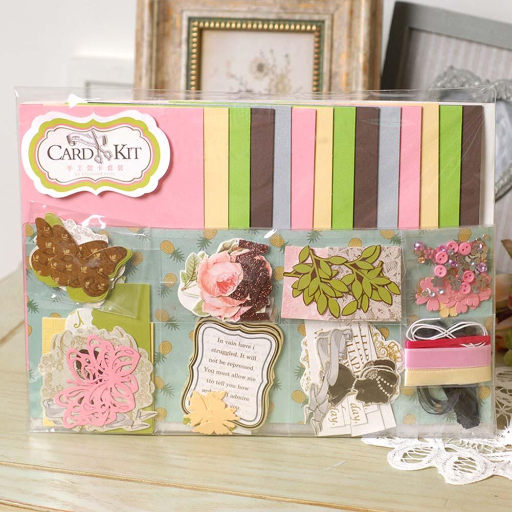 1 Set Of Handmade Material Pack Diy Handmade Greeting Card Making Supplies Kit Handmade Material Pack: Default Title