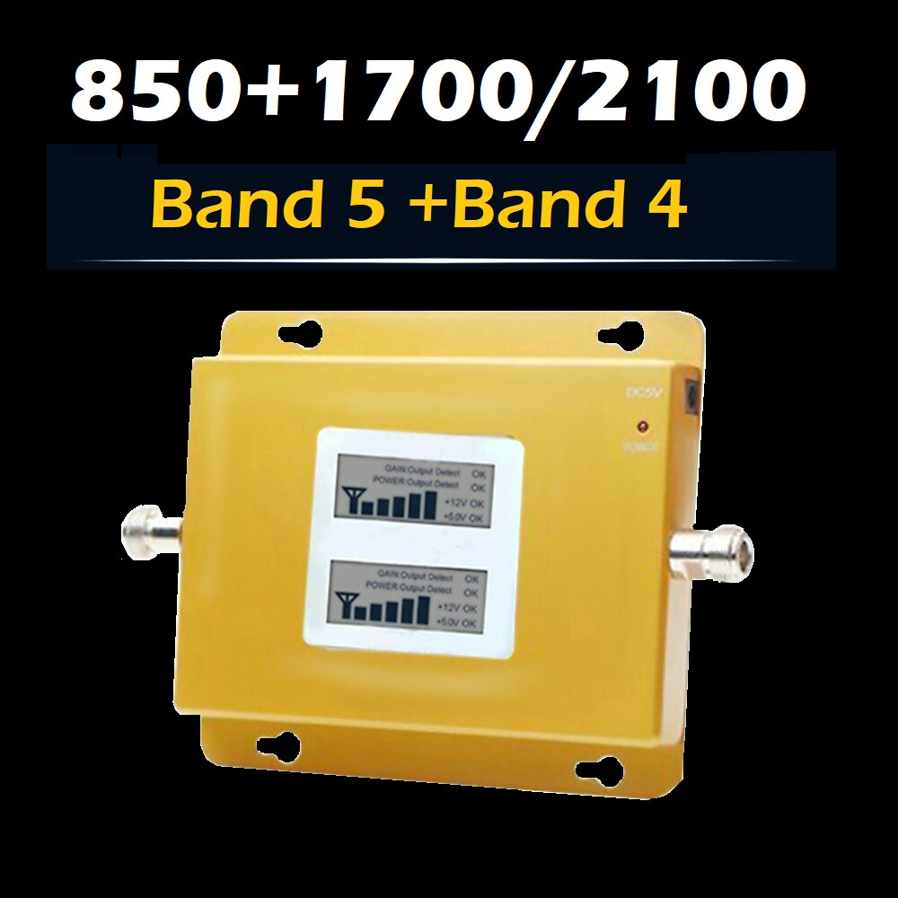 2G 4G DUAL BAND B4 B5 850MHZ 1700 2100 MHZ AWS 3G 4G lte fdd booster repeater amplifier ROGERS BELL TELUS VIVO TIM CLARO