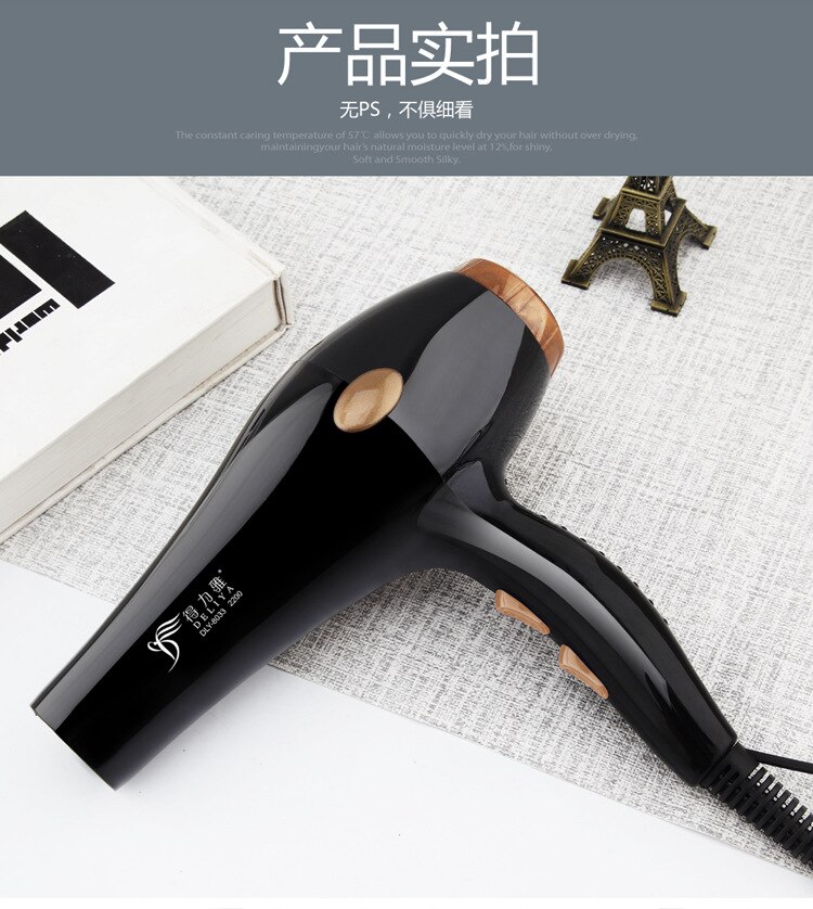 DLY-8033,Hair Dryer Household Appliances High Power Hair Dryer Blueray a Generation of Fat