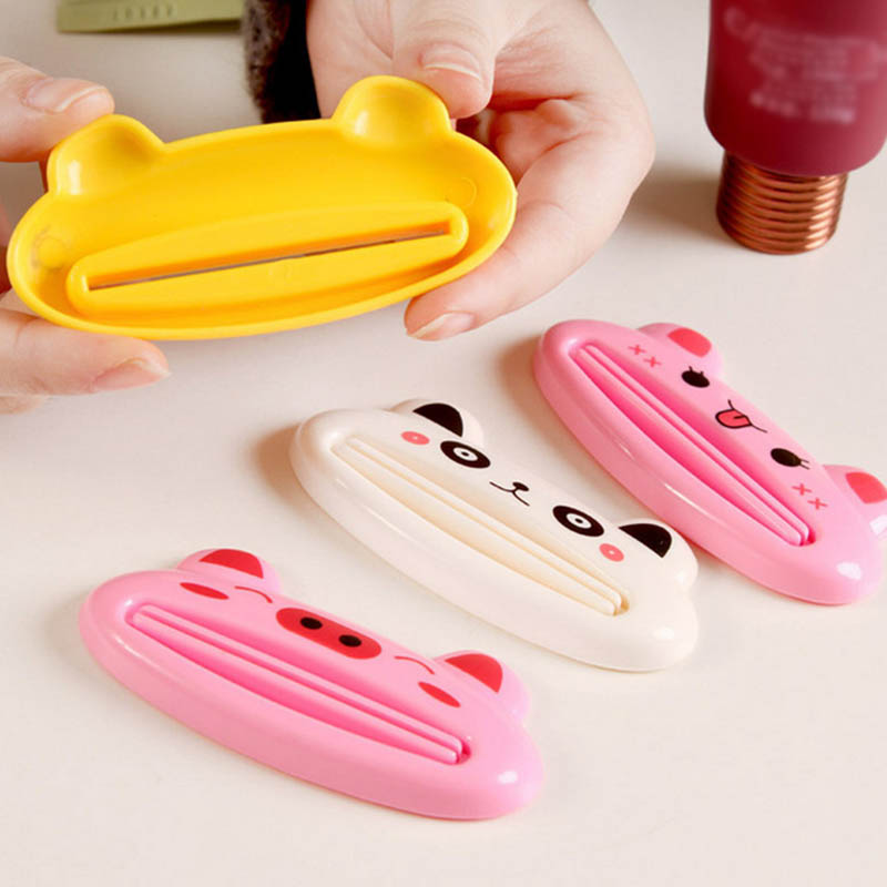 Cartoon Animal Toothpaste Squeezing Clamp Toothpaste Dispenser Easy Squeeze Paste 2Pcs Toothpaste extruder Bathroom Accessories