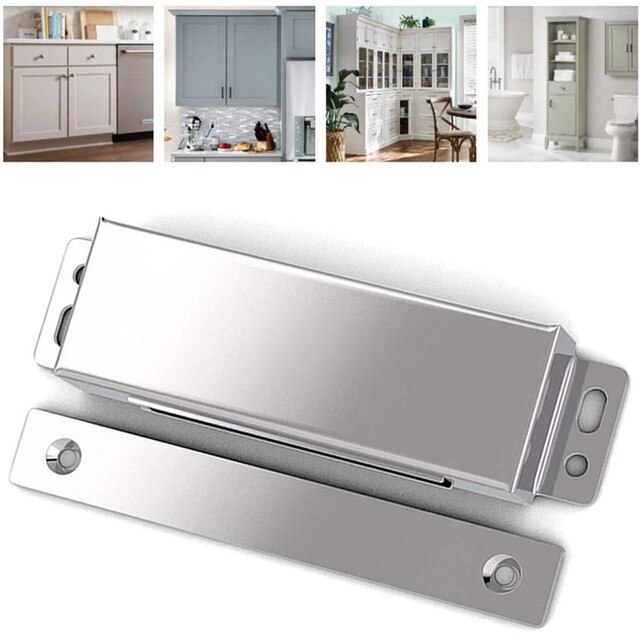Magnetic Door Catch Jiayi Strong Heavy Duty Cupboard Magnets 40KG Kitchen Door Long-Lasting Durability Stainless Steel Magnetic: A