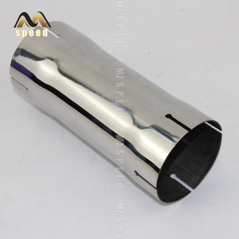 Car Accessories 304 stainless steel tube muffler expanded caliber connector 54mm 66mm 73mm 80mm 4 slot universal sleeve