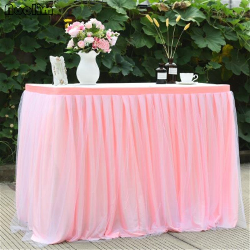 200*75cm Beautiful Tutu Table Layer Birthday Party Wedding Dessert Table Skirt Decoration Baby Shower Party Decoration Suppliers
