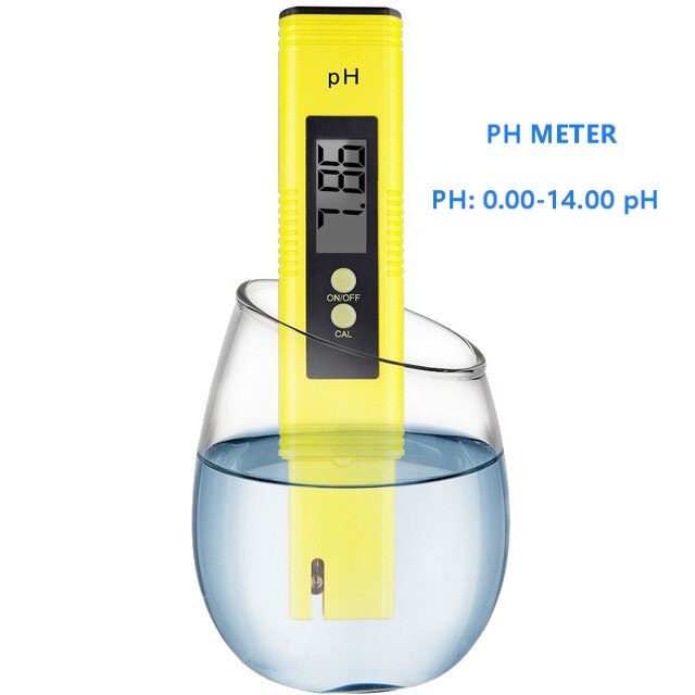 Bærbar digital ph meter 0.00-14.0 ph tester tds & ec meter termometer 0-9999us/cm 0-9999 ppm 0.1-80.0 graders vandkvalitetsmonitor: Ph meter