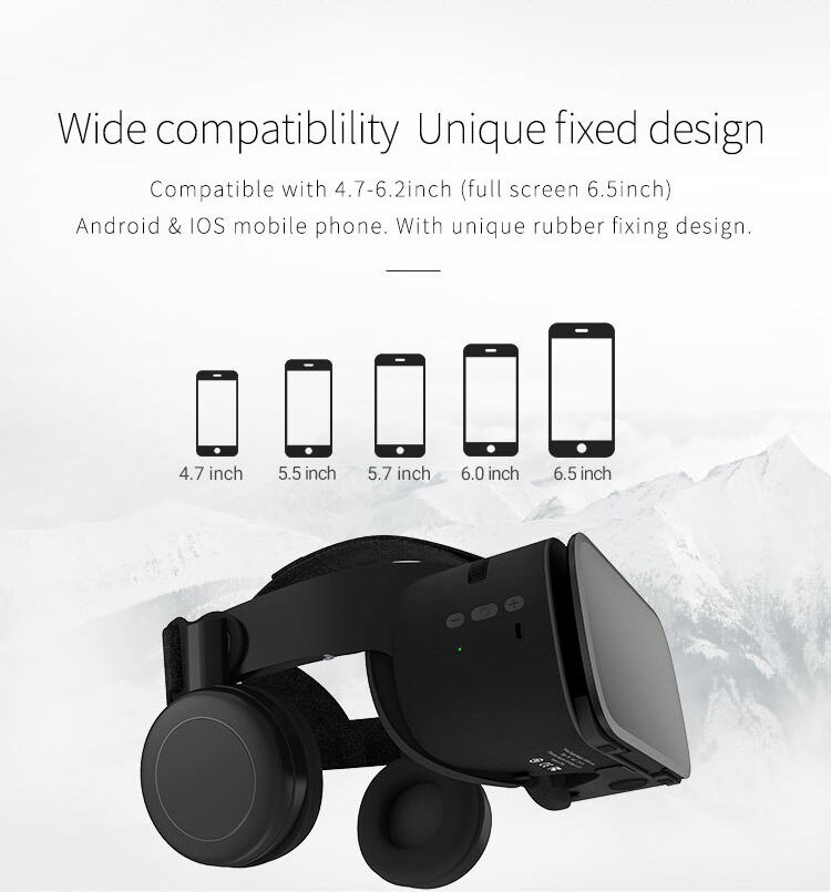 Bobo Vr Z6 Draadloze Bluetooth 3D Bril Virtual Reality Voor Smartphone Meeslepende Stereo Vr Headset Karton Voor Iphone Android