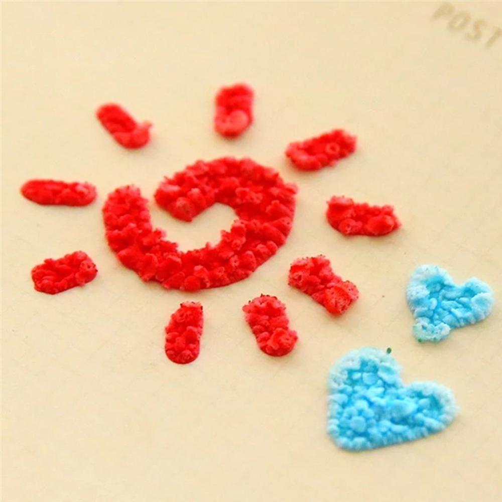 6 unids/set palomitas de maíz de pintura de la pluma para los niños DIY dibujo arte marcador suministros de Kawaii función papelería pluma bolígrafo con burbuja