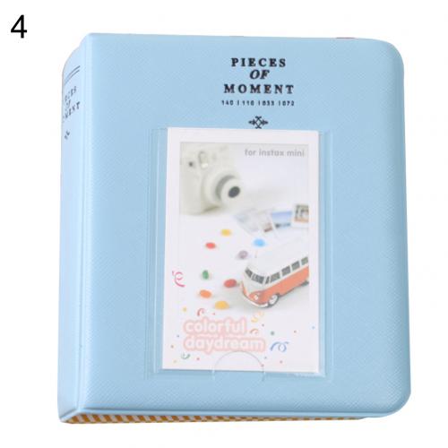 Cartoon 3 Inch 64 Zakken Fotoalbum Foto Opslag Houder Voor Fujifilm Instax Art Craft Home Decor Bruiloft Afstuderen Foto: Sky Blue