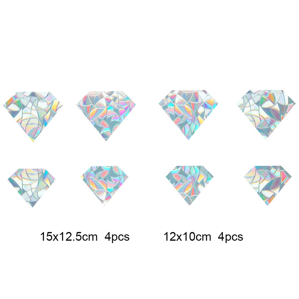 Rainbow Reflective Sticker Sun Light Catcher Window Stickers Refraction Decals Light Catching Glass Decoration Wall Stickers