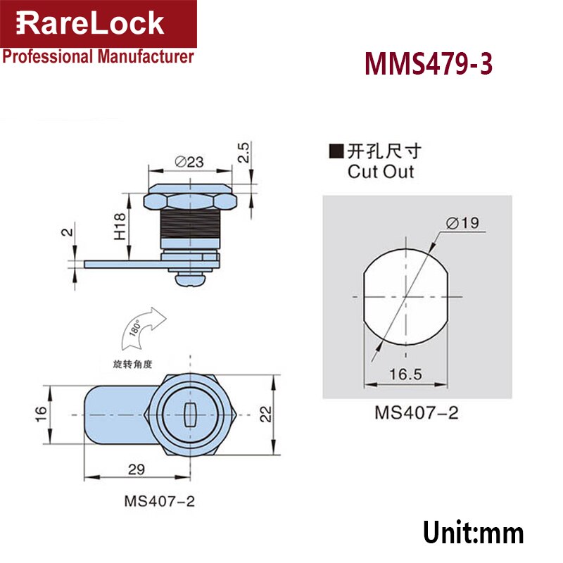 Waterproof Cabinet Cam Lock for Box Cupboard Locker Yacht Car Bathroom Window Hardware DIY h