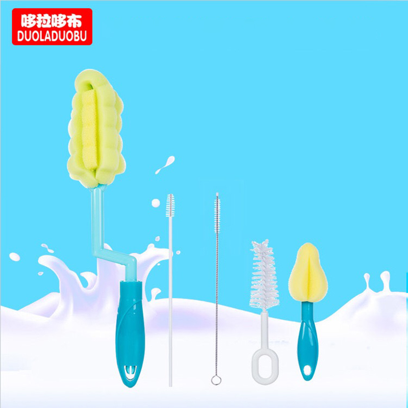 Baby Flasche Und Zitzen Pinsel 5 teile/satz Milch Flasche Pinsel Schwamm Material Hygienische und Praktische Smart mamas wahl