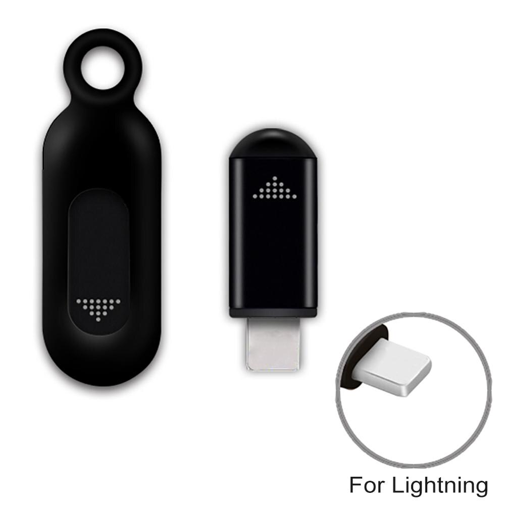 1PCS Infrared Mobile Phone Universal Remote Control For Iphone Lightning Interface Wireless Portable Remote Control: Black