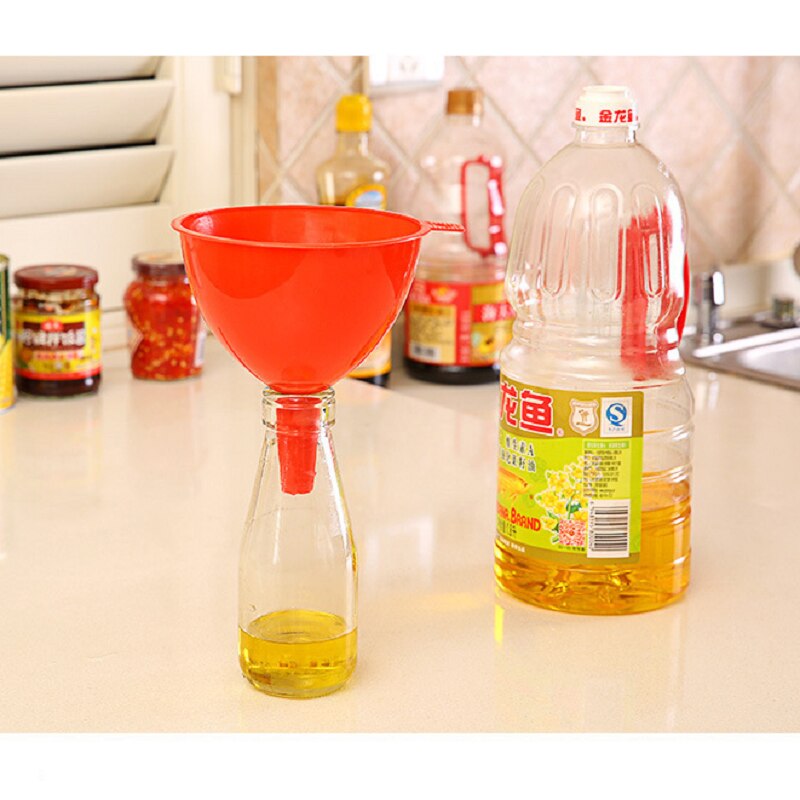 Acessórios de cozinha funil plástico hangable funil para ferramentas de cozinha funil mini distribuidor distribuição óleo gadgets cozinha