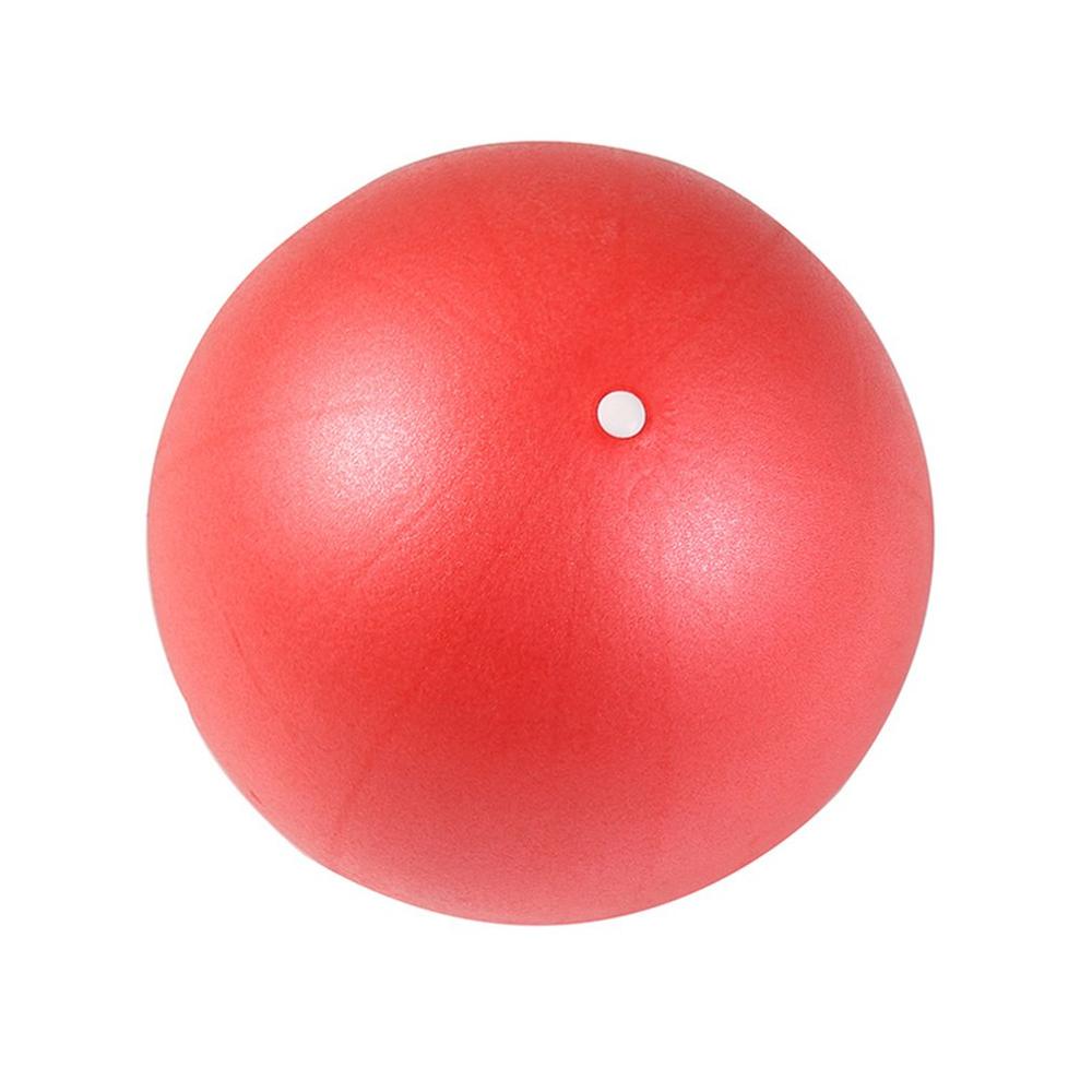 Pilates hjälpboll gymnastikboll halmboll pvc matt yoga boll fitness explosionssäker barnboll 25cm: Röd