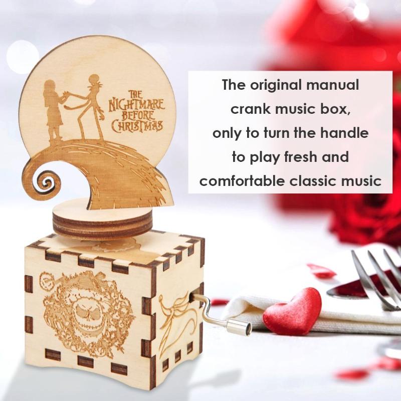 retro drewniana ręka łukowaty pozytywka sława znakomity wystrój salonu domowe dekoracje na imprezę prezent urodzinowy dla dzieci