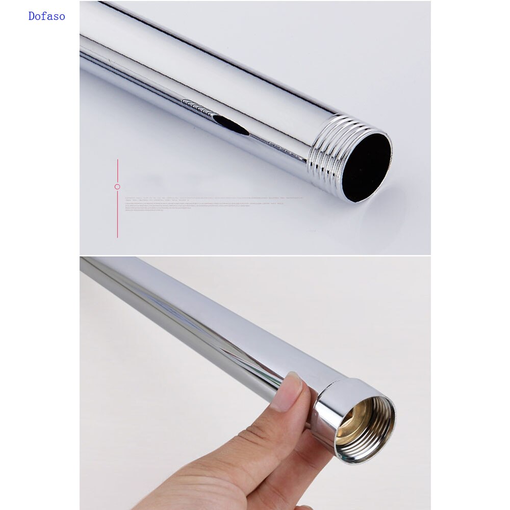 Dofaso 3/4 '' ulkohalkaisija 25mm suihkun jatkotanko ruostumaton putki 30cm pidennä suihkutanko jatkoputken liukutanko
