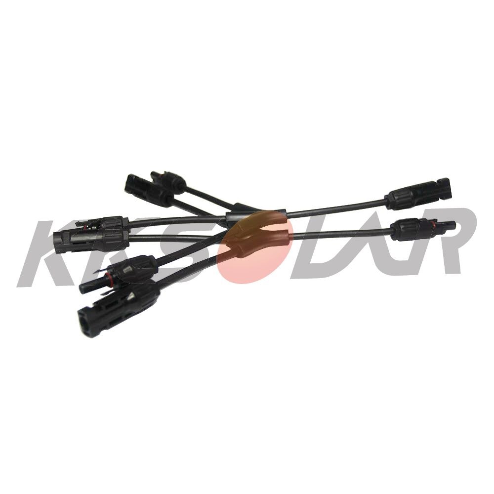 Solar Branch Cable Connectors Extra Long Solar Panel Parallel Connectors 1 to 3 Solar Cable Wire Plug Tool Kit
