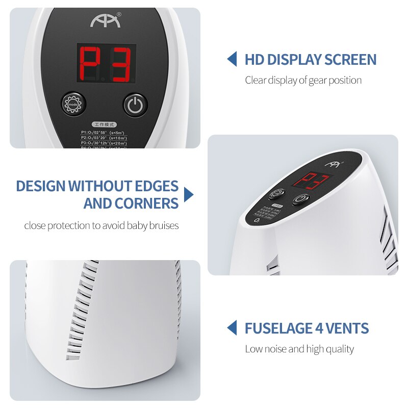 generator ozonu oczyszczacz powietrza przenośny ozonizator sterylizator czysty ozon domu dezodorujący filtr bakteriobójczy powietrza dezynfekcji pokoju