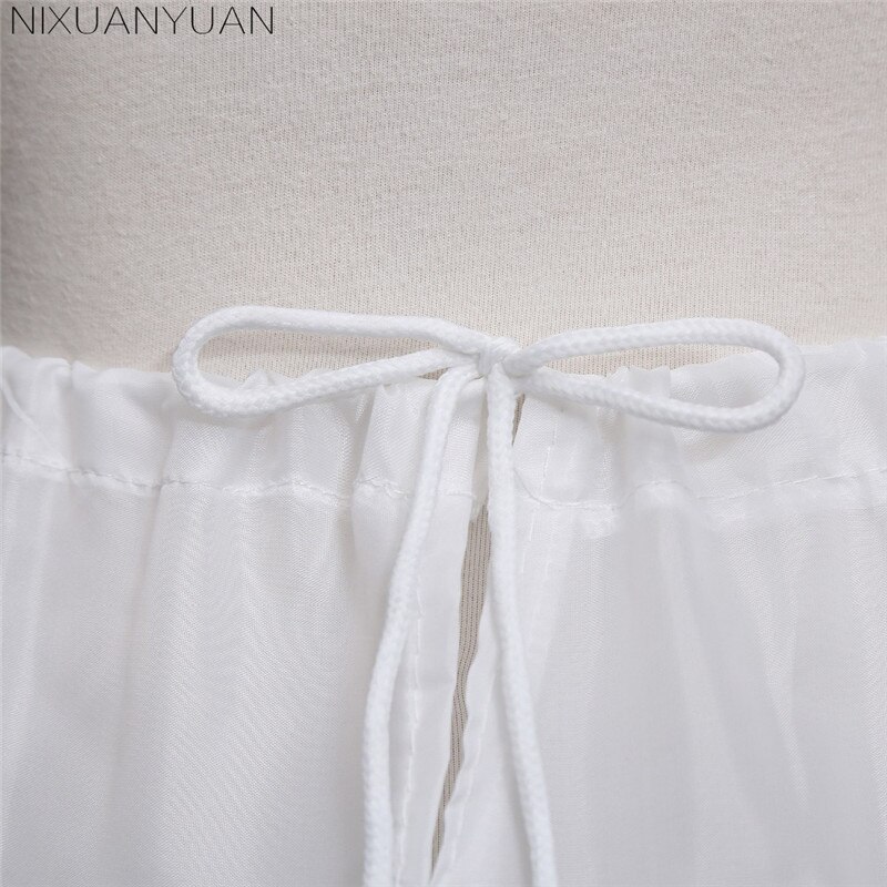 Op voorraad 3 hoepels één laag witte a-lijn bloemenmeisjesjurk petticoat kindercrinoline onderrok bruiloft accessoires