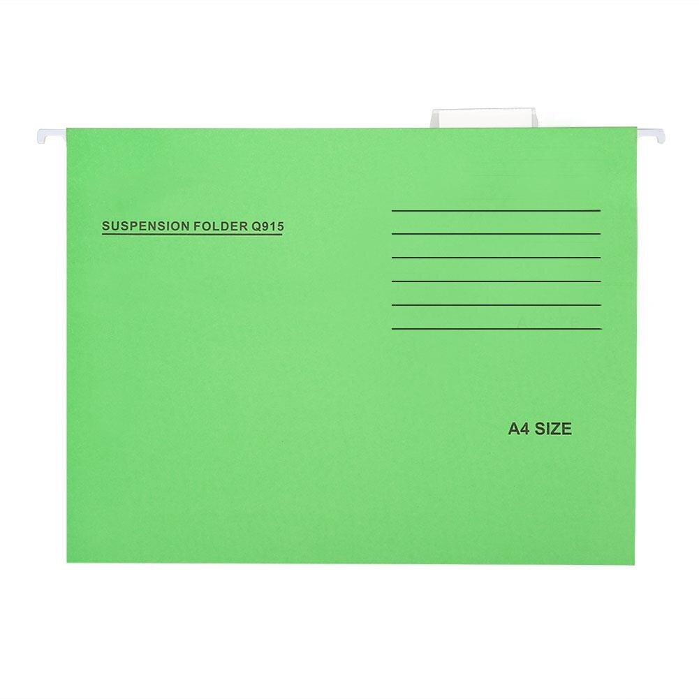 Hanging Document Folders Ultra Thin Universal A4 Adjustable Storage Filing Products Hanging Paper Folders Binding Student: Green