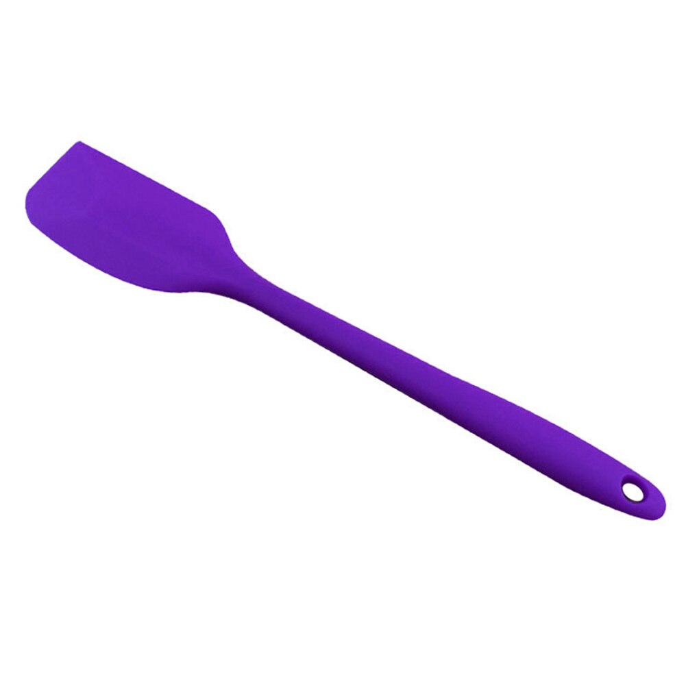 Cocina casera de silicona Flexible Espátulas para tarta espátula para crema herramienta de cocción y horneado: Púrpura