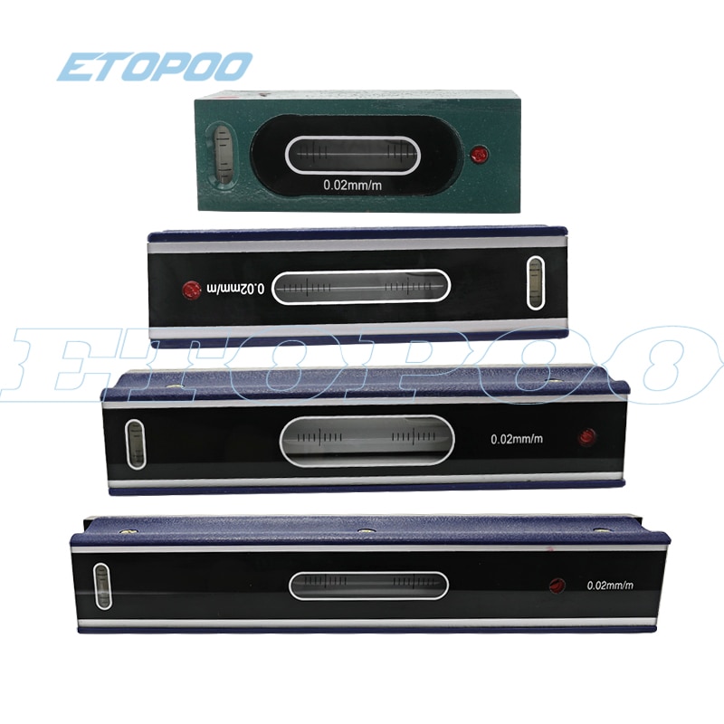 150mm 200mm Measurement Leveler High Precisio 0.02 / 0.05mm Level Graduation Bar Accuracy Graduated Bubble Vials Horizontal Bar