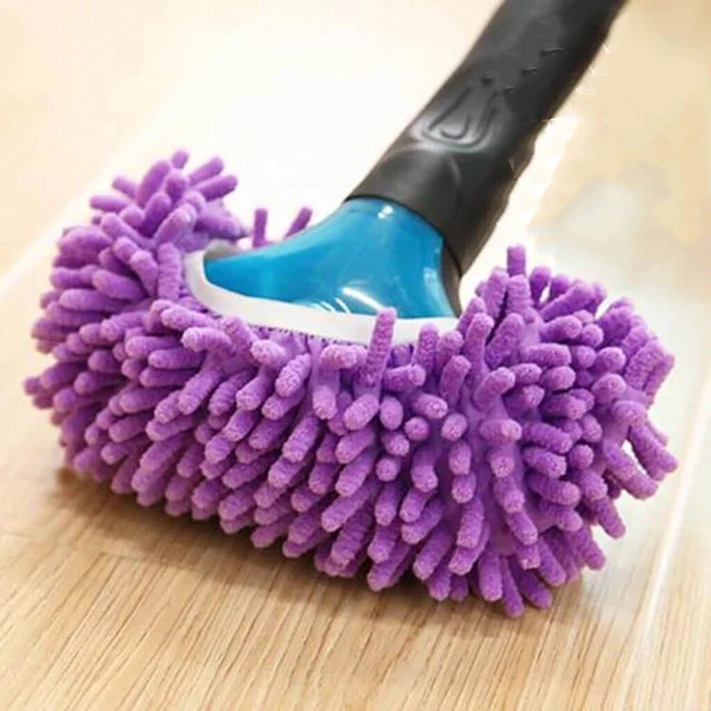 30 ^ 1 stykke mikrofiber moppegulv rengøring dovne fuzzy hjemmesko hus hjem gulvværktøj sko badeværelse køkkenrenser