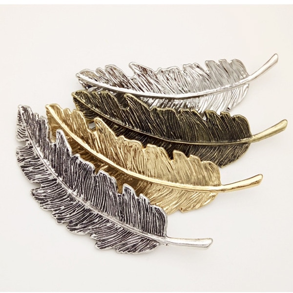 Vintage feminino meninas liga folha grampo de cabelo hairpin princesa barrettes pinos acessórios para o cabelo aic88