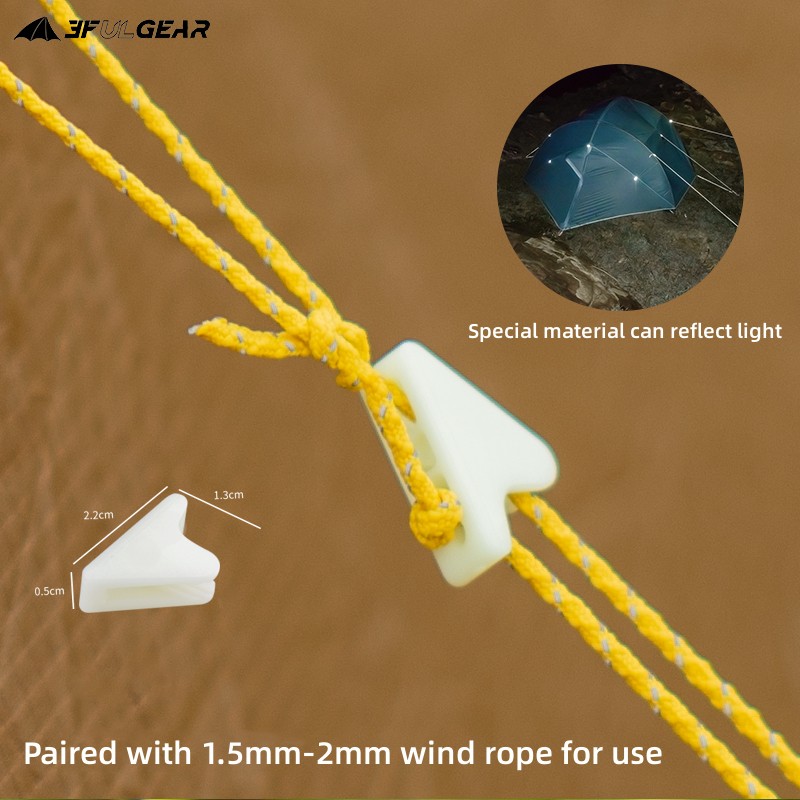 3F UL GEAR Outdoor 2/1.5MM 20 Meter Dyneema Reflecterend Touw Camping Tent Nylon UHMWPE Windtouw