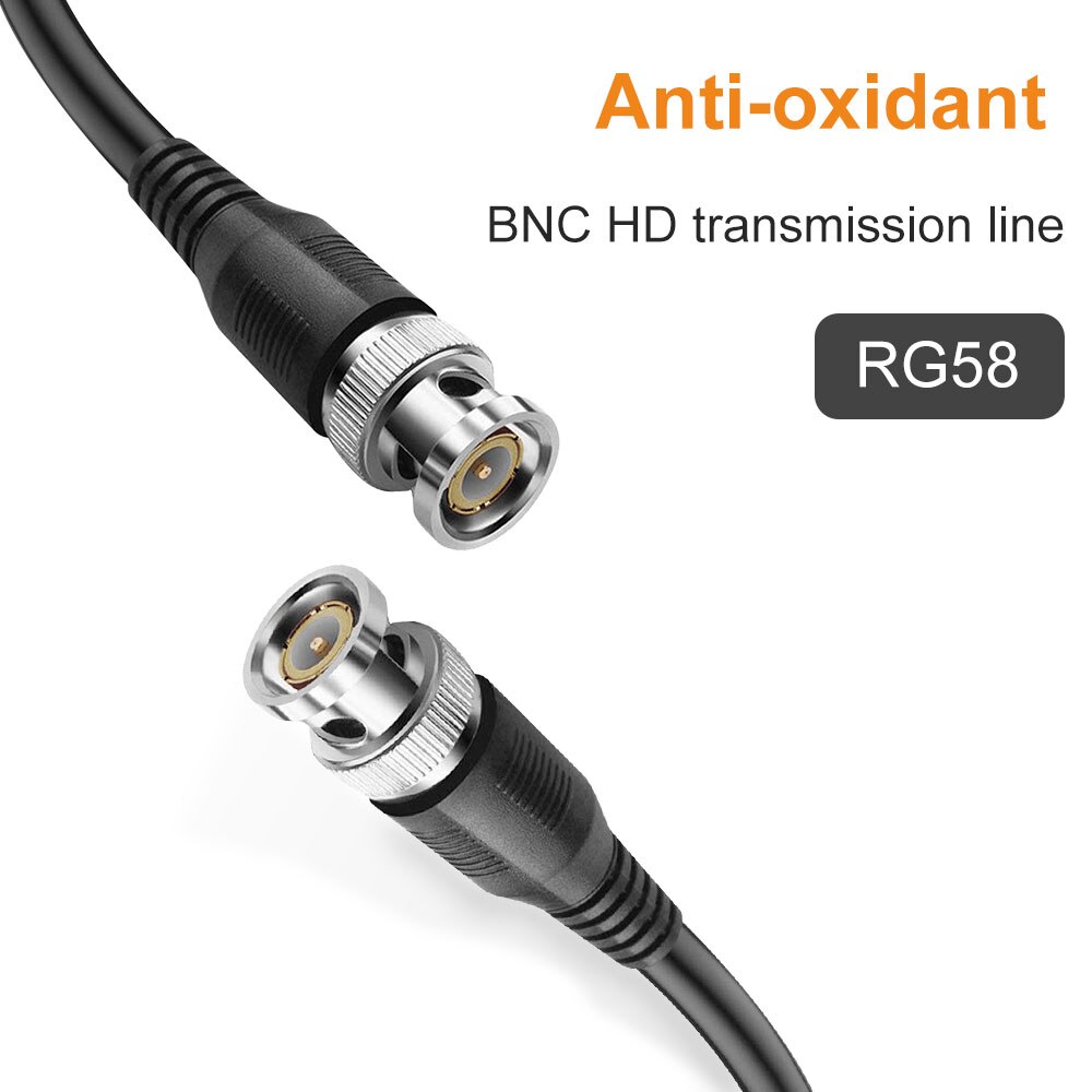Bnc Male Naar Male Adapter Kabel 0.5 M-10 M Voor Cctv Camera Bnc Connector