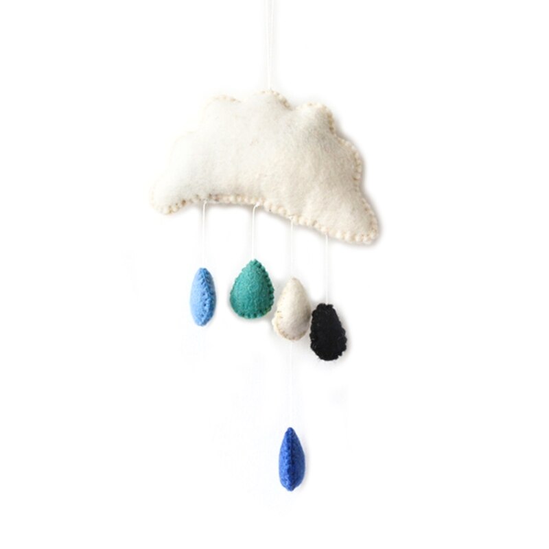 Cute Clouds Nordic Wind Baby Kids Room Nursery Home Cloud Stickers Decal Raindrop Wall Hanging Decor