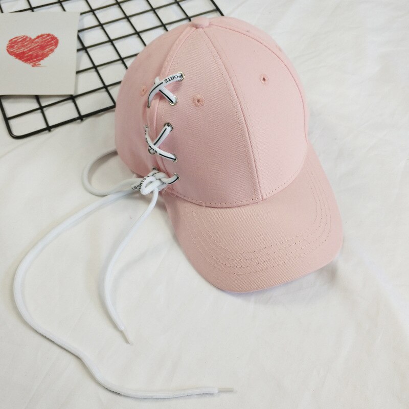 Gorra de béisbol con cordones de estilo hip hop para mujer, niña y hombre, de perfil bajo, negra, de ajuste flexible, clásica, deportiva y ajustable, lisa