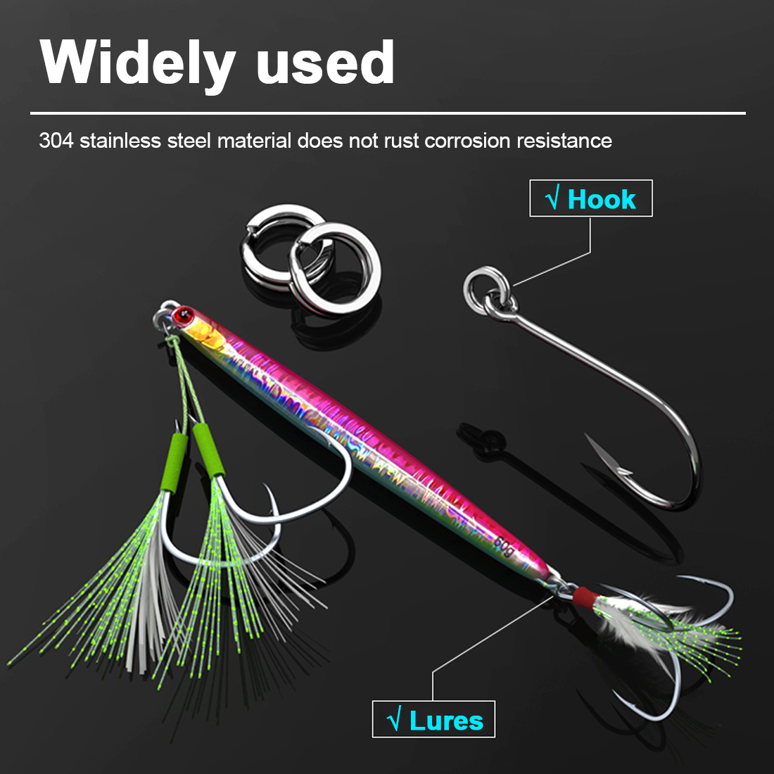 FishTrip Fishing Split Rings 30~200Pack Stainless ... – Grandado