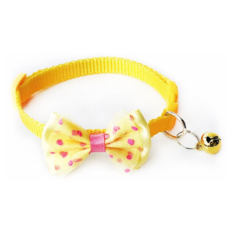 Collier à nœud papillon pour chat, accessoires pour animaux de compagnie, réglable, pour petits chiens, chiot, chaton, fournitures de mariage: color 6