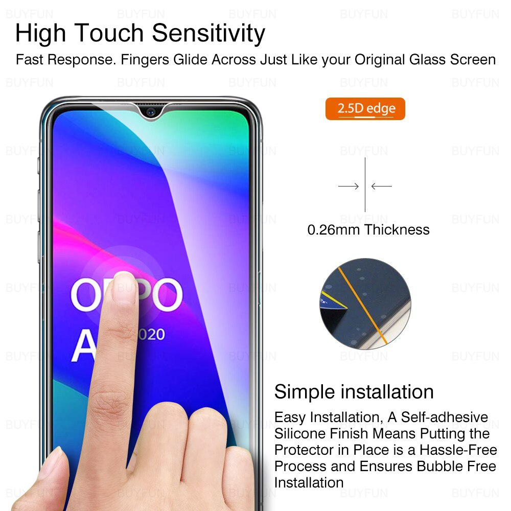 2 Stuks Explosieveilige Gehard Glas Voor Oppo A5 A5S Screen Protector Voor Oppo Mobiele Telefoon Veiligheid Beschermende film Op Een 5 S 5 S