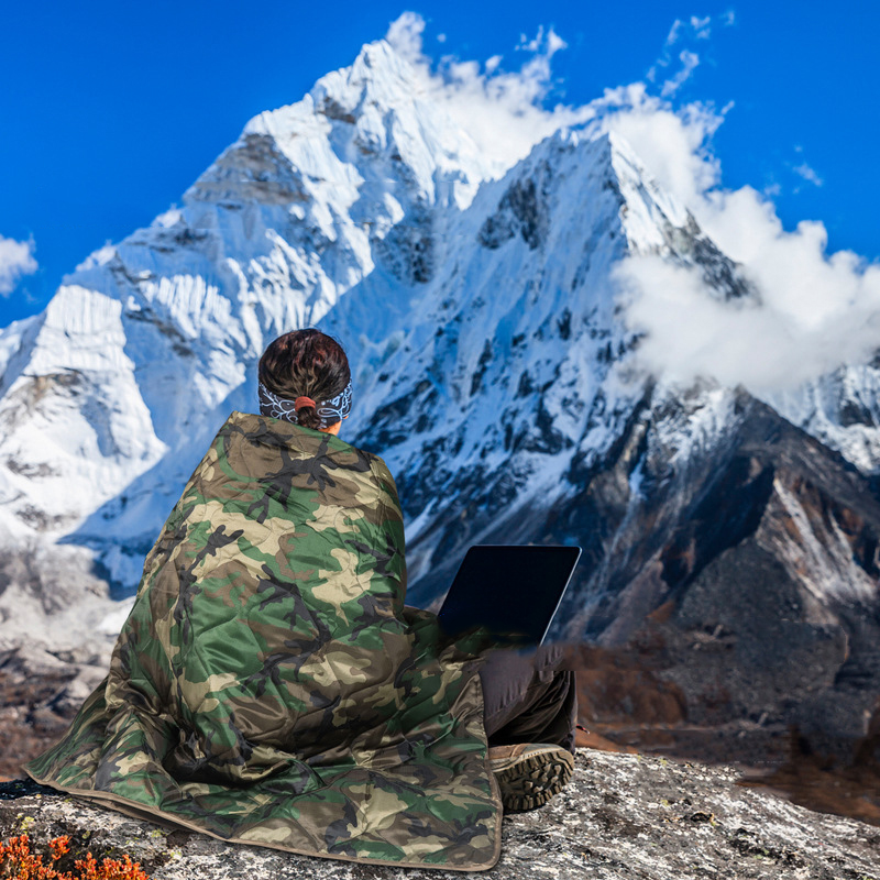 Loogu Winter Outdoor Katoenen Dekbed Ultralight Reizen Jungle Keep Warm Camping Sjaal Comfortabel Slapen Tent Deken