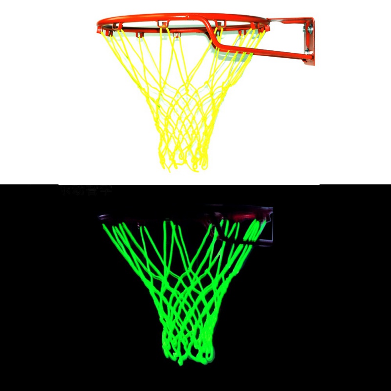 Basketball Net Light Up Basketball Net Heavy Duty Replacement Shooting Trainning Glowing Light Luminous Basketball Net Equipment