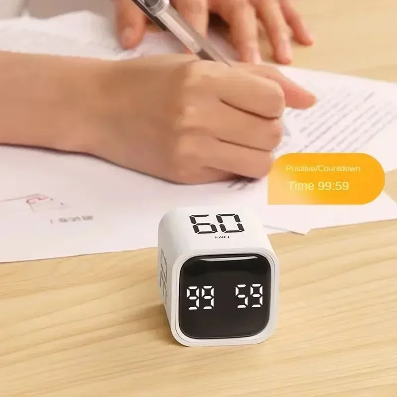 LED-Anzeige, Produktivität, Würfel-Timer, Schwerkraftsensor, Umdrehen, voreingestellte Zeit, Dual-Modi, Countdown, Kochen, digitaler Timer-Ofen
