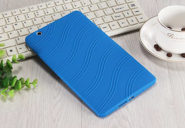 Silicone case for Huawei MediaPad M3 8.4 inch Docomo Dtab Compact D-01J soft silicon cover: Dark Blue
