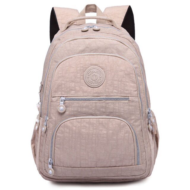 Nouveaux sacs d'école pour adolescentes école Sac à Dos cartable grande capacité voyage Sac Sac multifonction pochette d'ordinateur Sac A Dos: Kaki