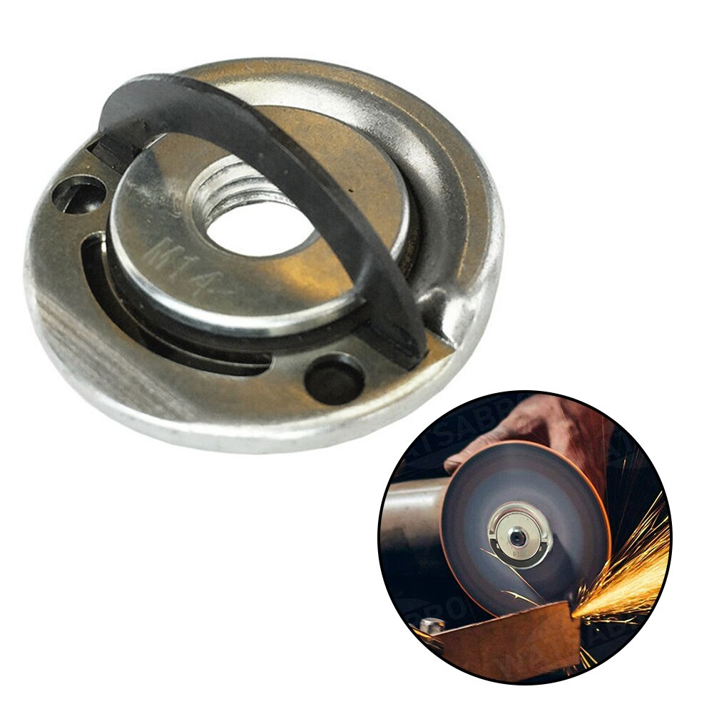2pcs/4pcs Quick Change Flange Locking Nut M14 Thread Flange Nut Replacement For Angle Grinder 115-150mm For Metabo Makita