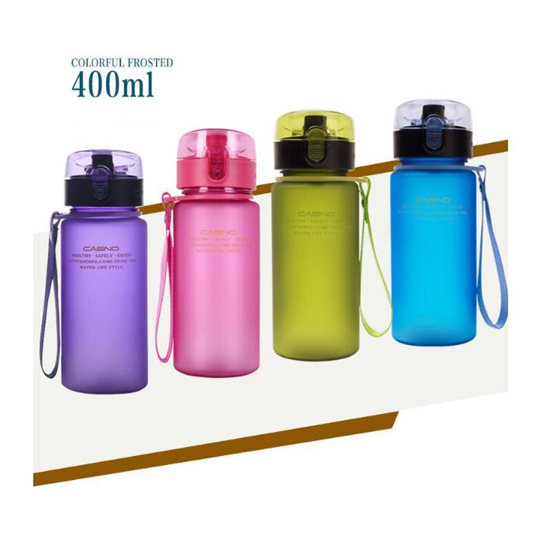 400ml 560 bicicleta ml botella de agua libre de BPA a prueba de fugas deportes botella de agua de botellas portátiles, para excursión, senderismo