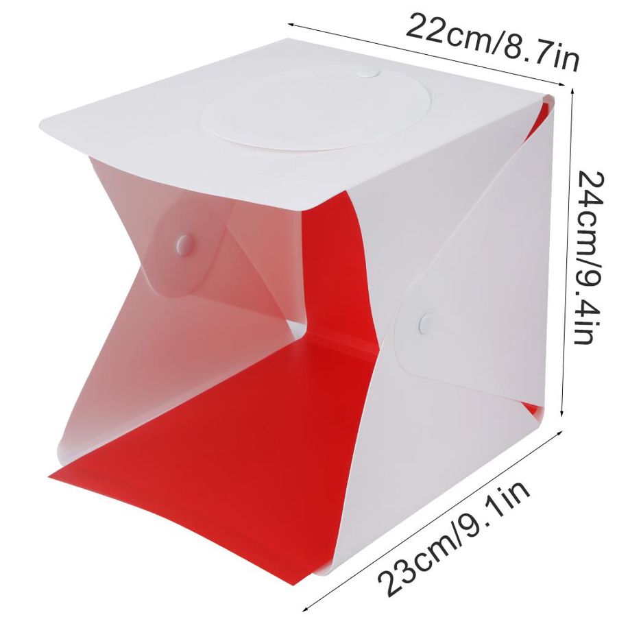 Studio foto Mini Ring Licht Klapp Leuchtkasten Foto Box LED Fotografie Studio Kamera Schießen Zelt caja de luz para fotografia