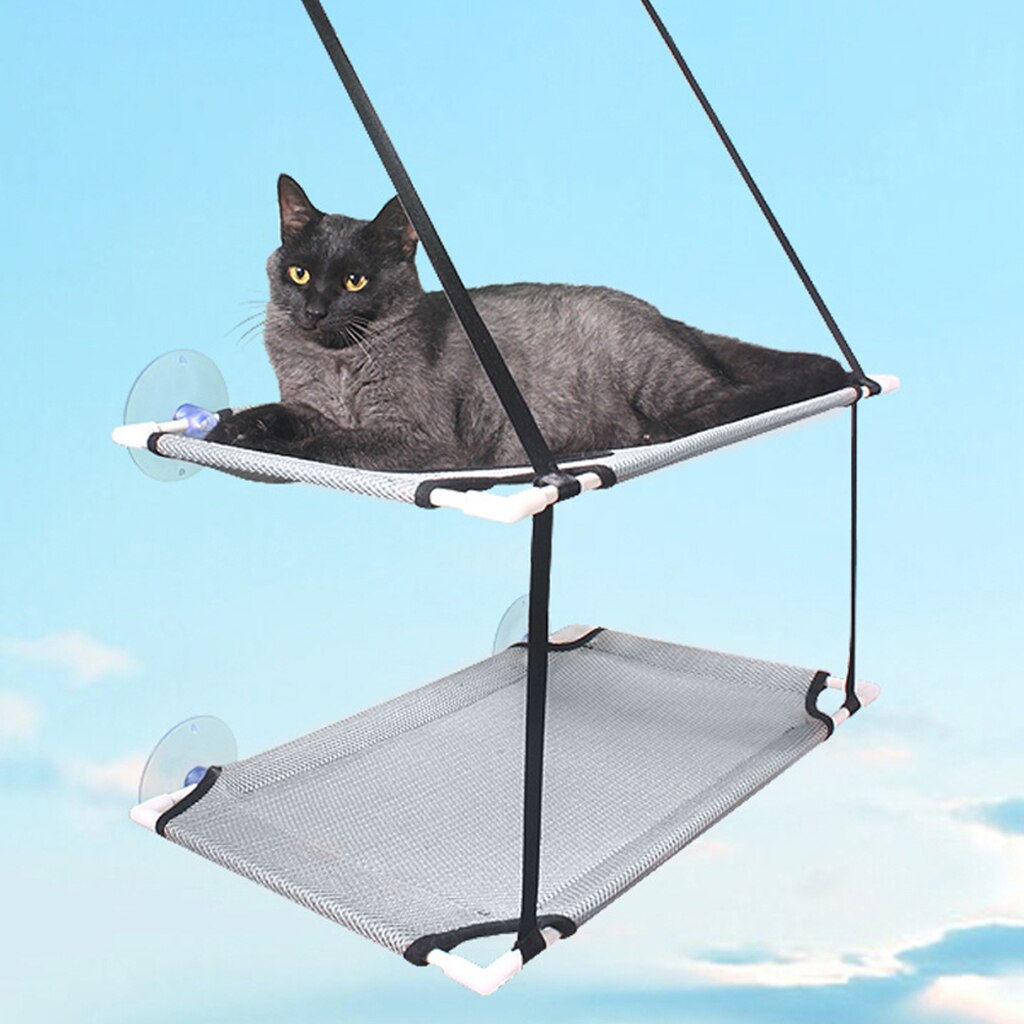 Perchoir de fenêtre pour chat, siège de fenêtre hamac pour chat, Durable, peu encombrant et sécurisé