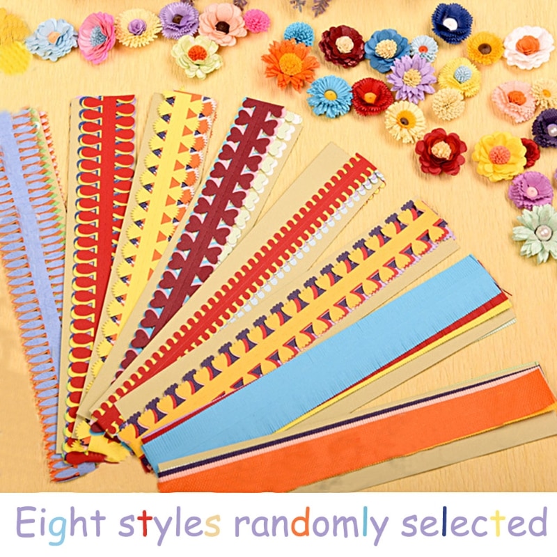 1 Zak Bloem Quilling Papier Strips Kleurrijke Origami Diy Papier Hand Craft Diy