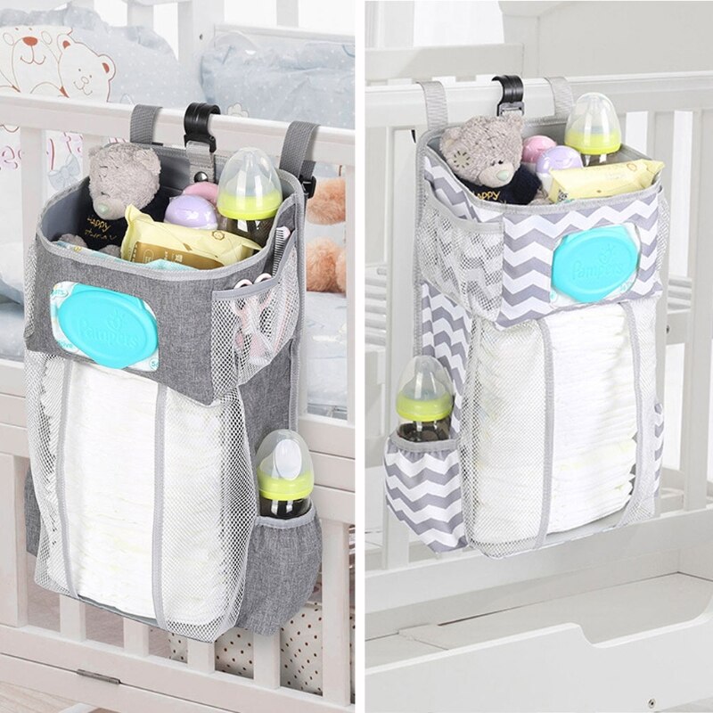 Baby Organizer Krippe Hängen Lagerung Tasche Faltbare Pflege Hefter Caddie Organizer für freundlicher Wesentliche Bettwäsche einstellen